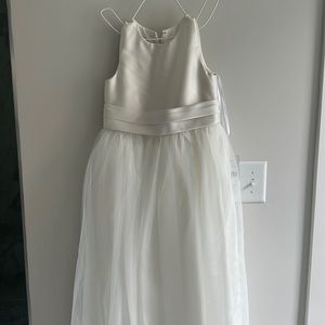 Ivory flower girl dress.